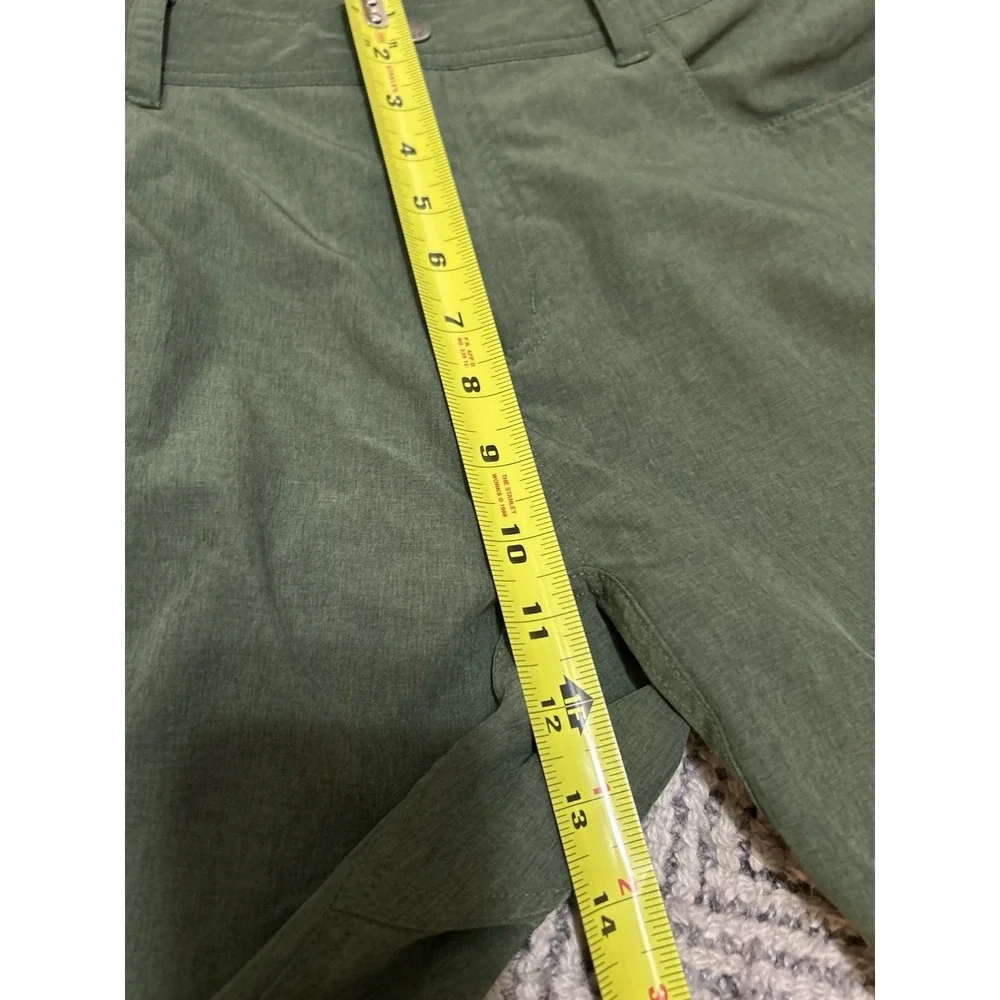 Club Ride Cycling Shorts Mens XL Green Stretch Zip Pocket Bike Trail